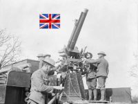 QF 13 مدقة 9 طلقة مدفع مضاد للطائرات